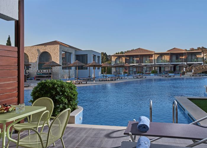 Atlantica Holiday Village Rhodes - Family Room Sliding Door Swim up Pool View (Deluxe Area)