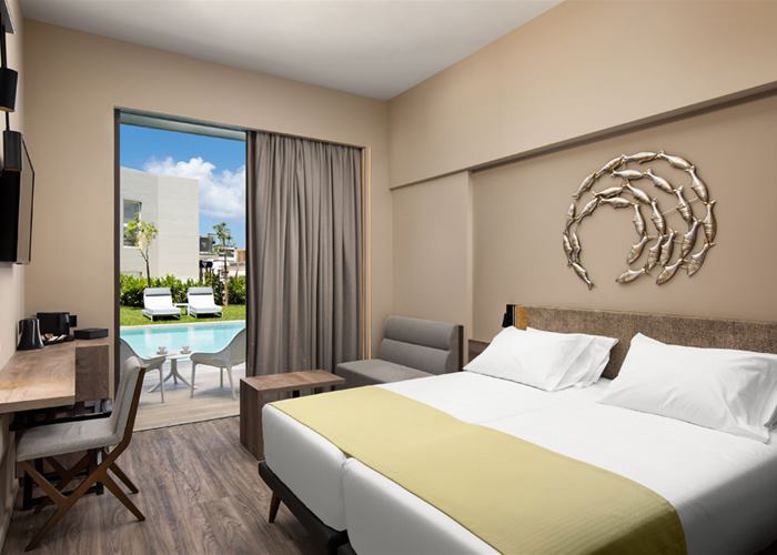 Atlantica Amalthia Beach Hotel - Deluxe Room with Pool View