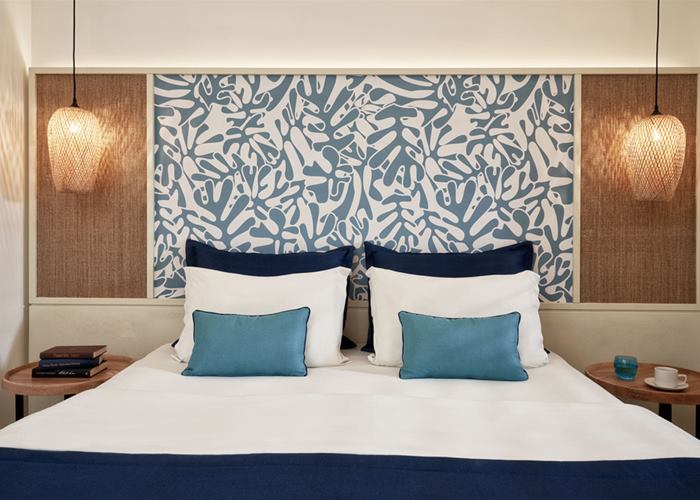 Atlantica Aegean Blue - Family Room Bunk Bed Inland View
