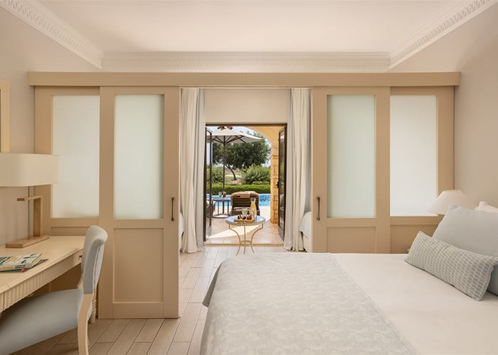 Atlantica Aphrodite Hills Hotel - Family Room Sliding Doors Swim-Up Golf & Sea View