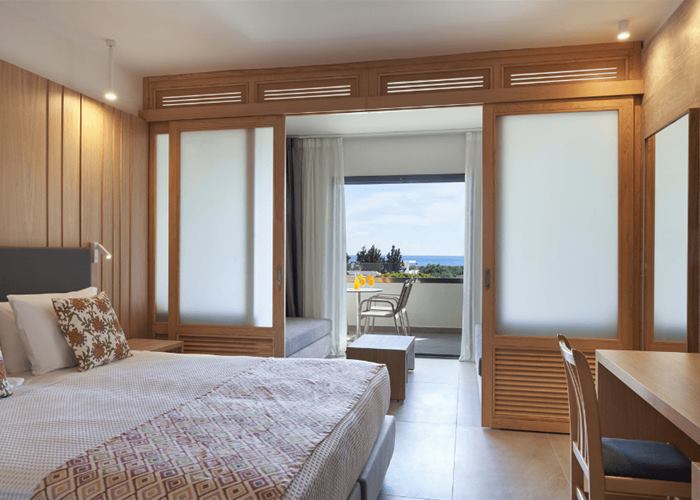 Atlantica Mikri Poli Rhodes - Family Room Sea View with Sliding Door