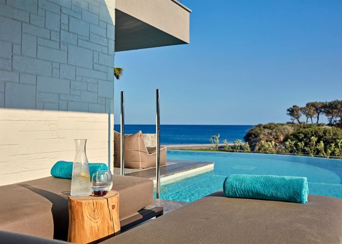 Atlantica Dreams Resort - Beach Front Suite Private Pool Sea View